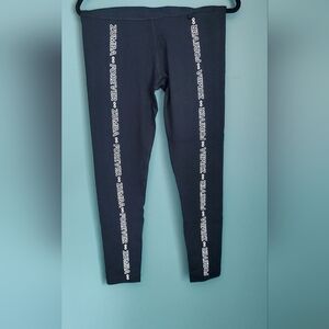 Black Zumba Leggings with White Print